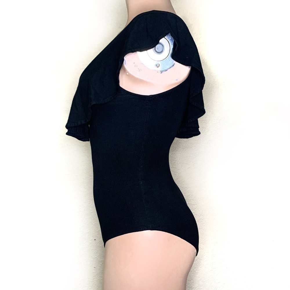 Anthropologie Little Black Bodysuit - Picture 4 of 7